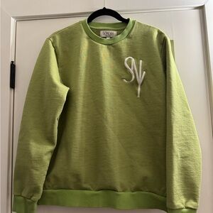 Olive Crewneck Sweater for Men